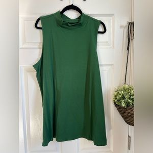 Torrid foxy mock neck tank green 4X